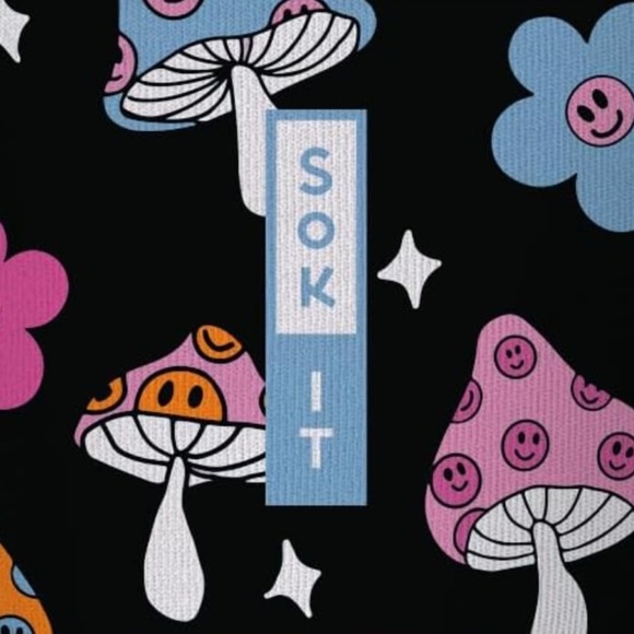 Sok It Hot Sok Reusable Insulated Neoprene Cup Sleeve (Mushroom Magic) - Picture 7 of 7